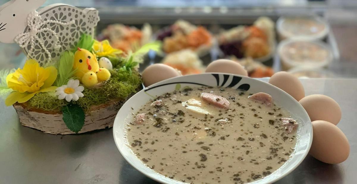 Zupa na zdjęciu z oficjalnej strony Baru Mlecznego Biedronka - przykładowe podanie