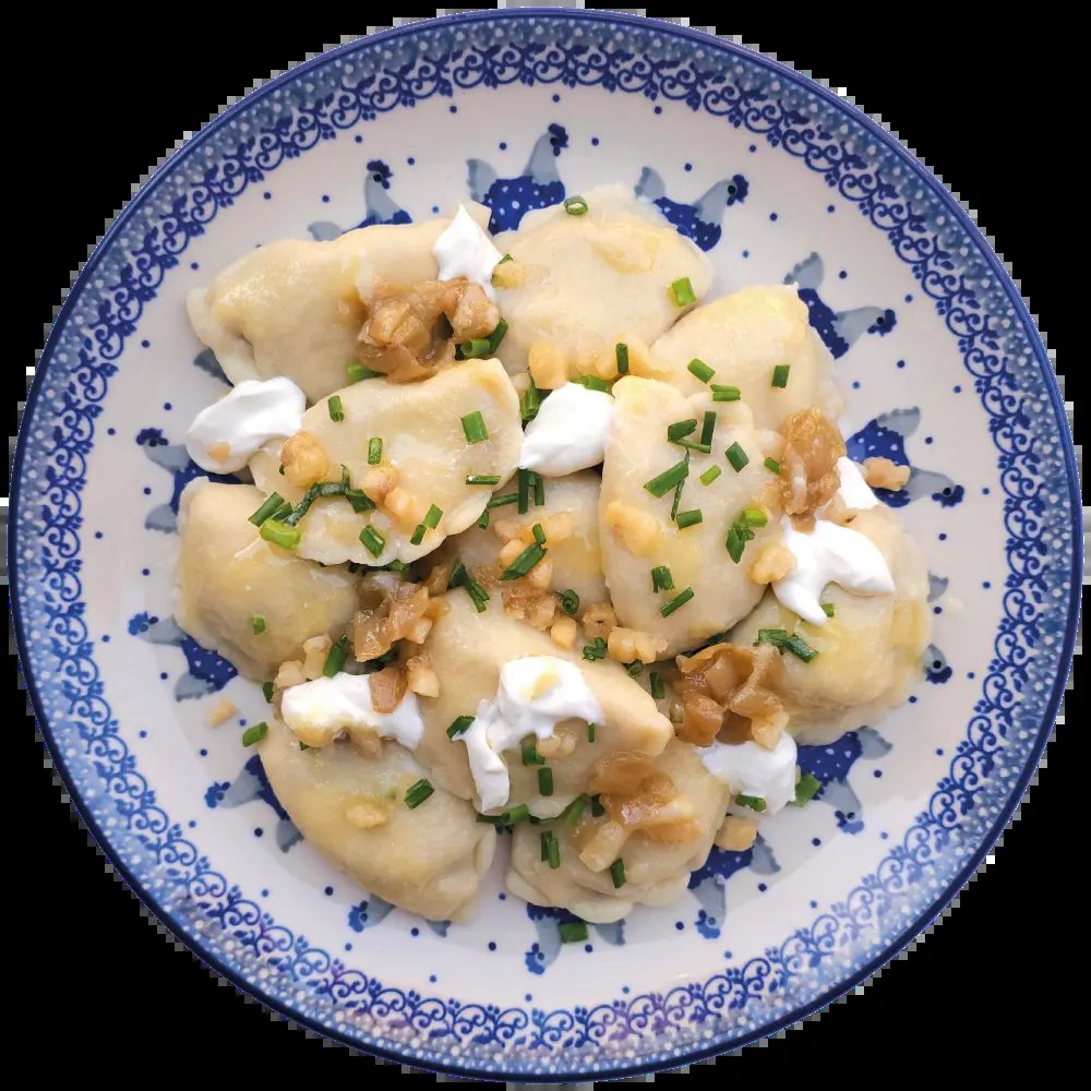 Pierogi na zdjęciu z oficjalnej strony sieci Przystanek Pierogarnia; zdjęcie wspólne, nie konkretnego oddziału