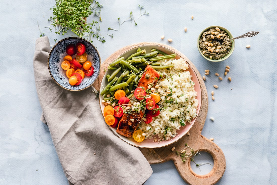 Przykładowy obiad z warzywami