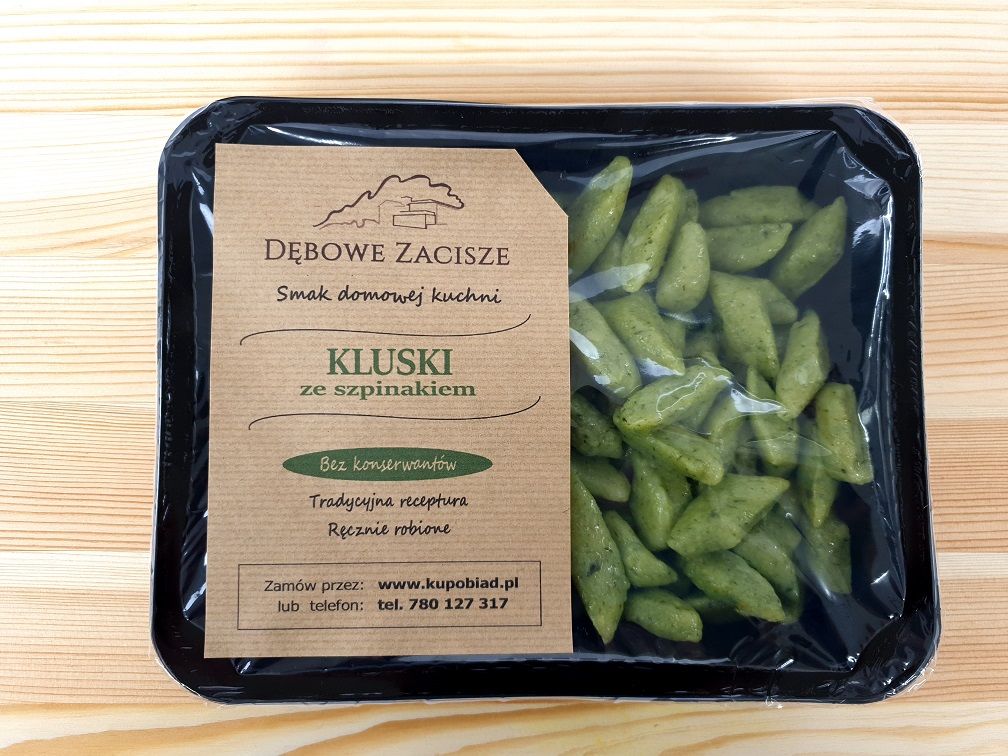 kluski szpinakowe